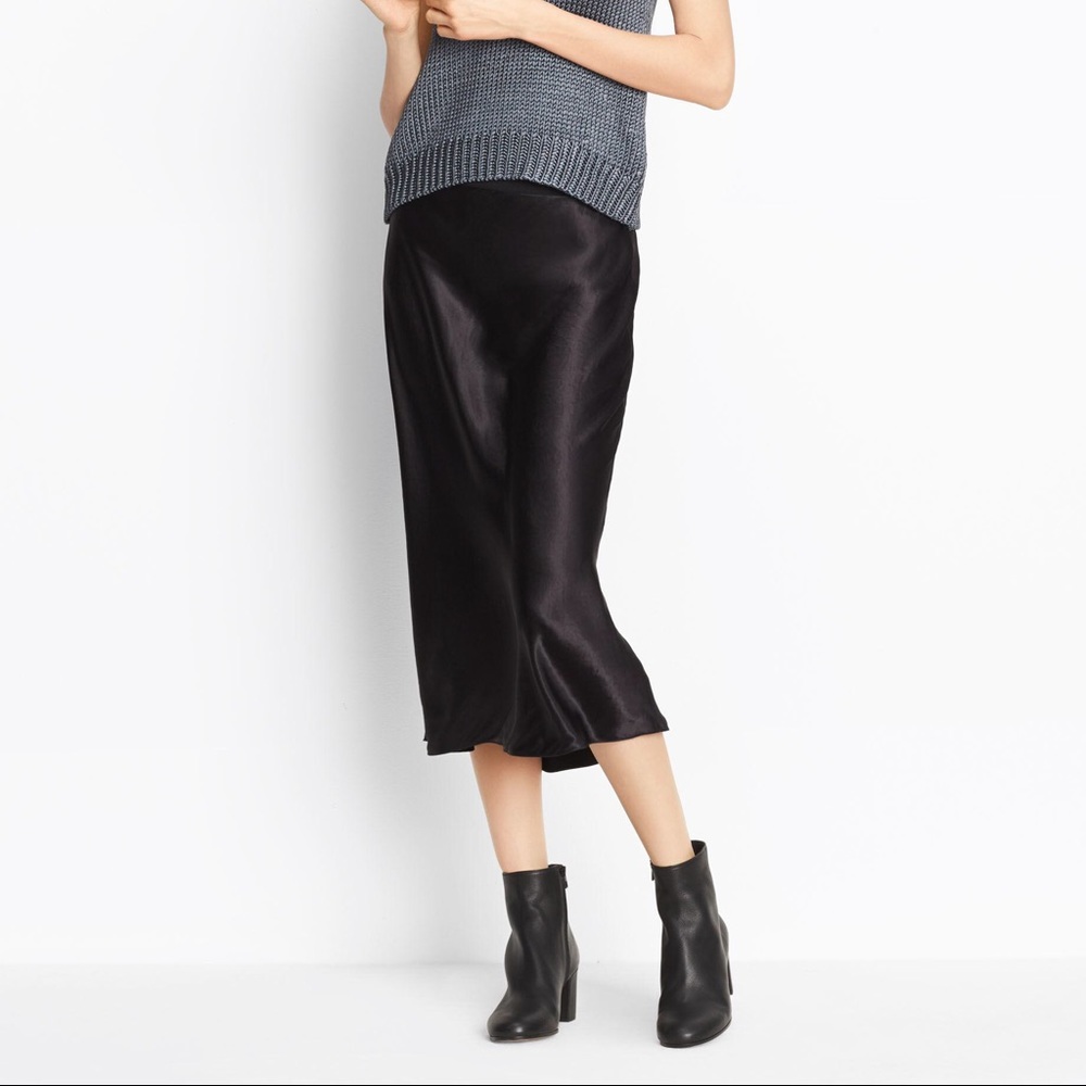BNWT Vince Satin Silk Slip Skirt
